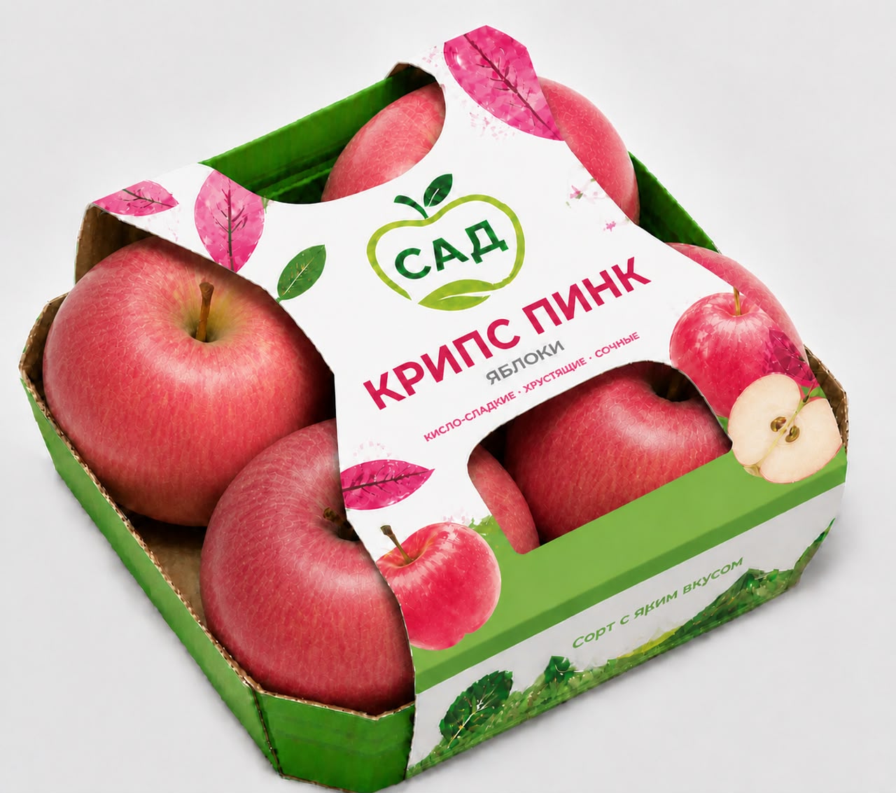 Упаковка яблок Крипс Пинк